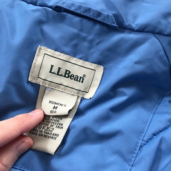 LL Bean Women’s Light Blue parka jacket M B3 - Picture 7 of 7